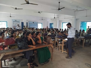 Financial literacy & awareness programme at women's college khurda by RBI on dt 11.9.24.