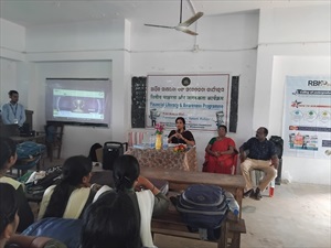 Financial literacy & awareness programme at women's college khurda by RBI on dt 11.9.24.