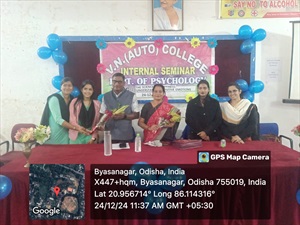 Dr Sohani Das as Resource person at VN (Auto) College, Jajpur Road on 24.12.2024