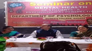 Seminar on 08.02.2020. Resource person Prof Dr. Namita Mohanty