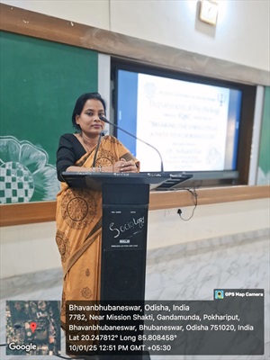 As Resource person at Satya Sai Women's College, Bhubaneswar on 10.01.2025